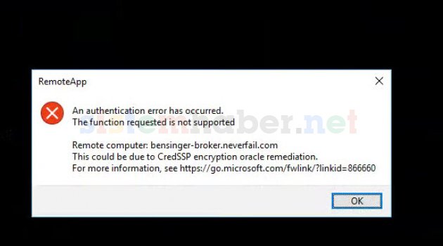 CredSSP Oracle Uzakmasaüstü Probleminin çözümü